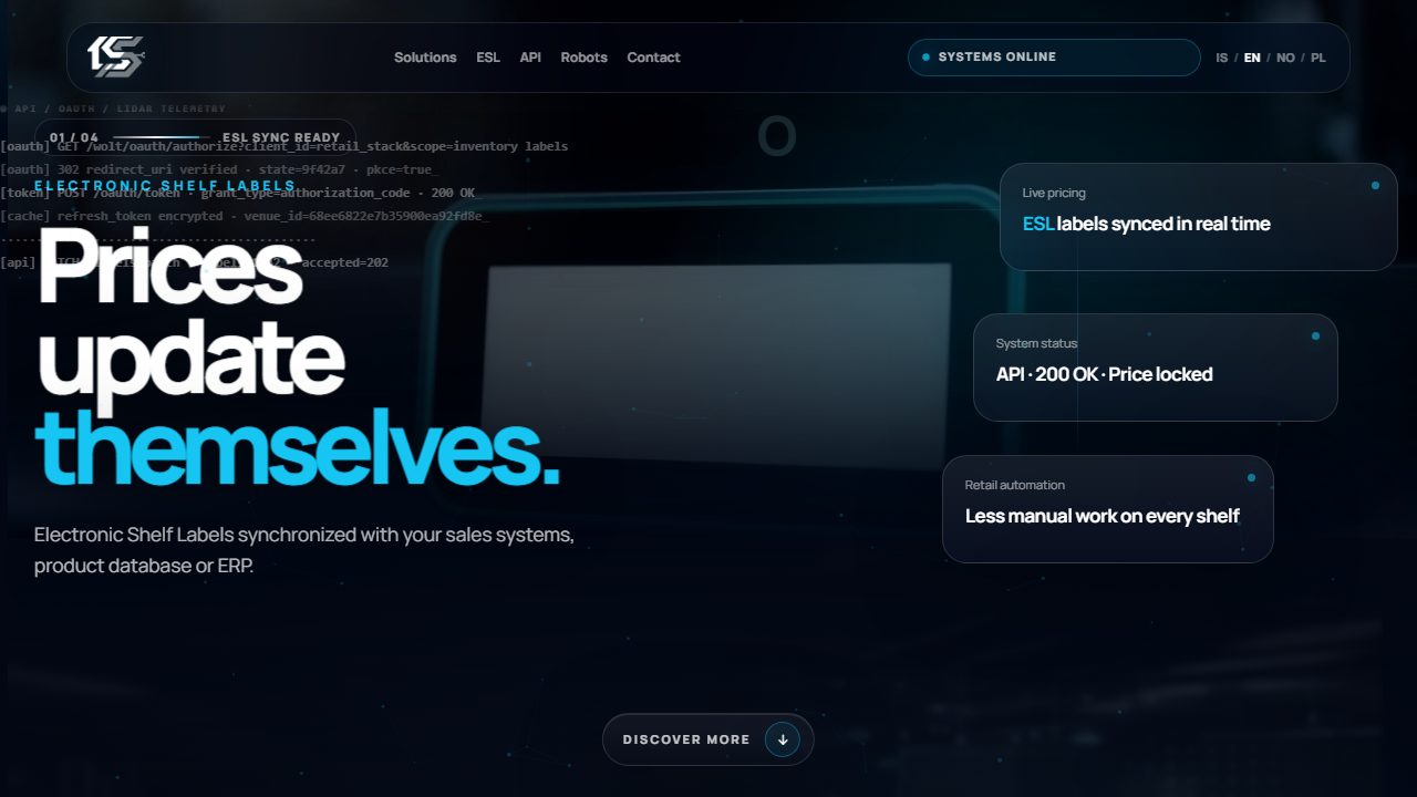 Screenshot of DigitalSolution.is